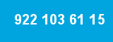 922 103 61 15